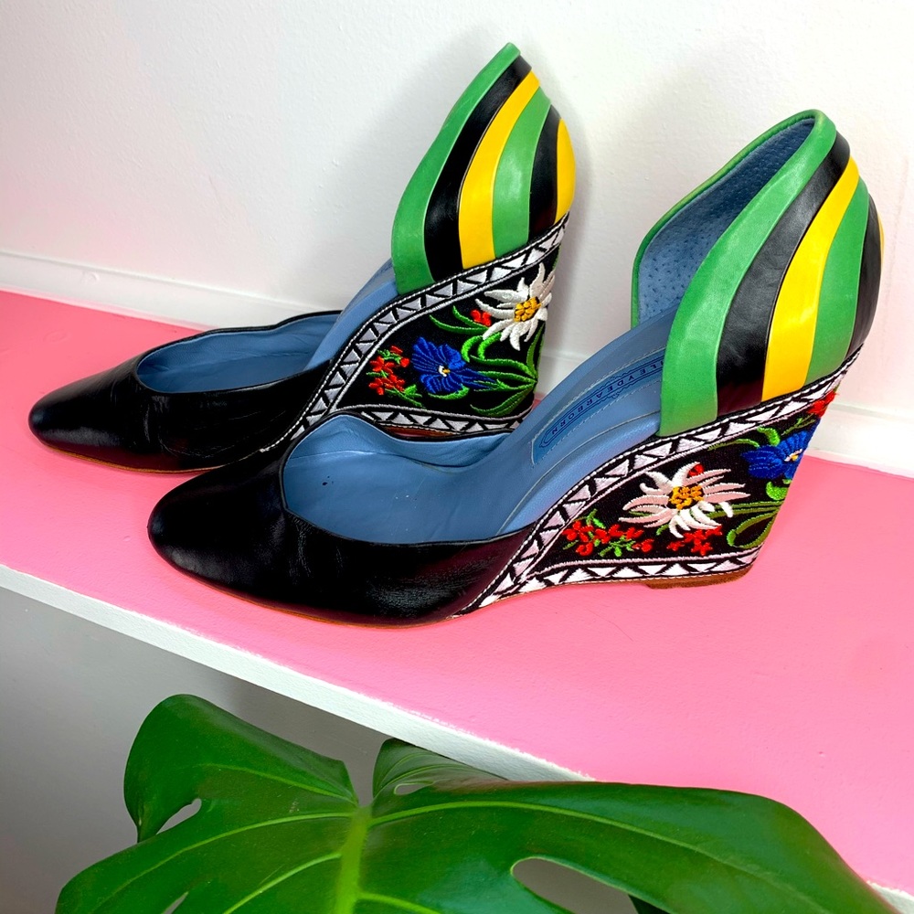 Unique and beautiful soft leather and embroidered